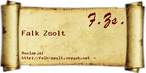 Falk Zsolt névjegykártya
